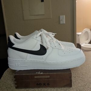 Nike Kids White and Black Sneakers